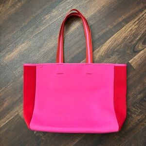 Summer Salt pink neoprene beach tote bag *minor stains see photos